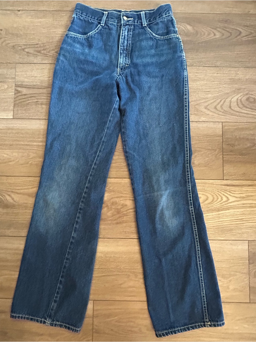 Momentum JCPenney Y2K Mid Rise Bootcut Jeans Womens 27x32 Embroidered Pocket